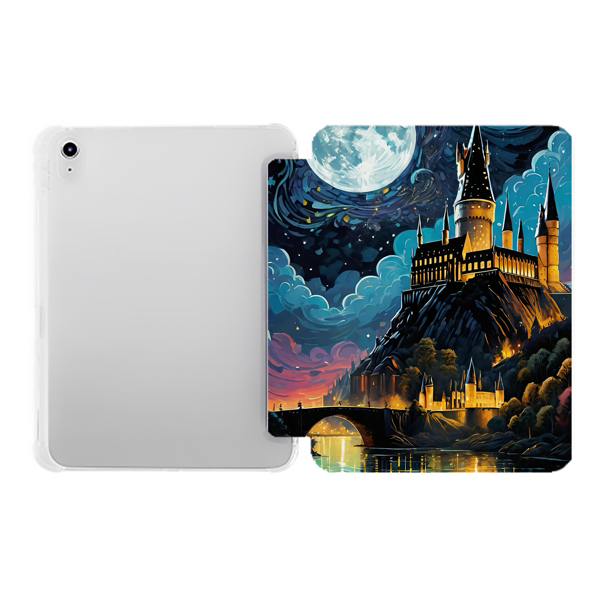 （画像用） Harry Potter ハリー・ポッターシリーズ IPad ケース ペン収納付き 三つ折りスタンド PUレザー×シリコン 対応機種9.5/10.5/10.9インチ